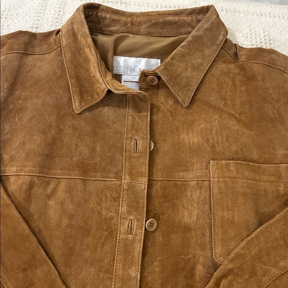 Allison Woods Suede Vintage 90s Button Down Western Jacket Size XL NWOT - Picture 4 of 15